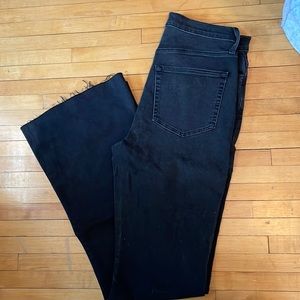 Womens black flare jeans